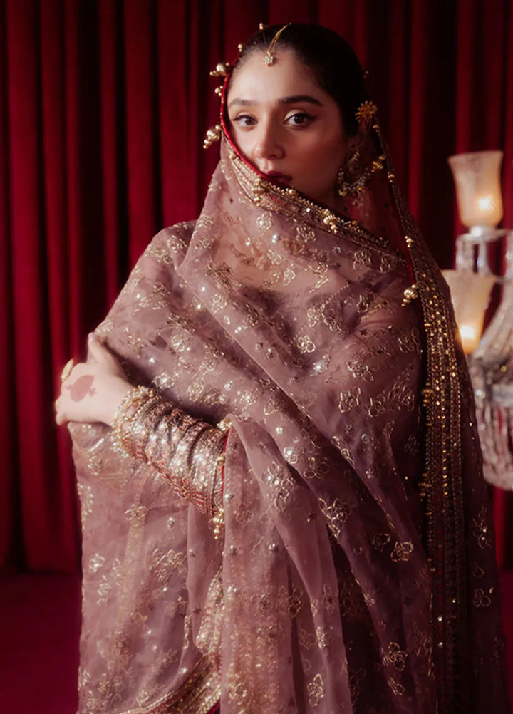 Mohsin Naveed Ranjha Embroidered Organza Suit Unstitched 4 Piece MNR24ZD Dil Nasheen - Luxury Collection