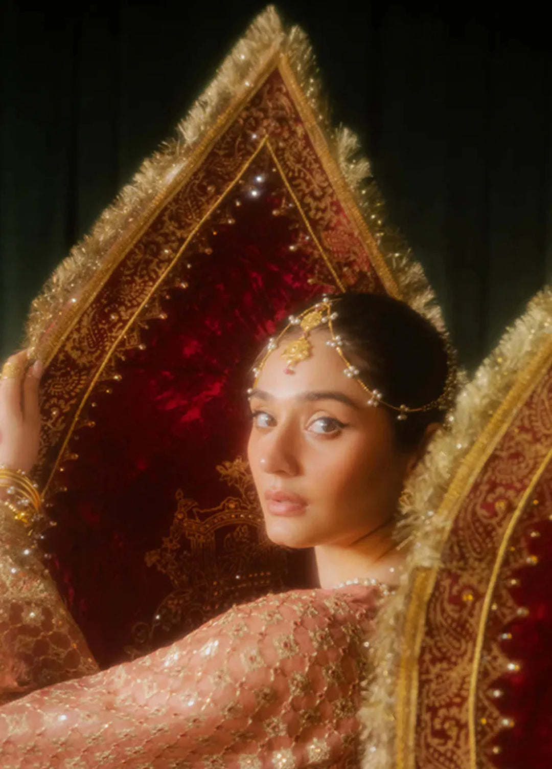 Mohsin Naveed Ranjha Embroidered Organza Suit Unstitched 4 Piece MNR24ZD Guriya Rani - Luxury Collection