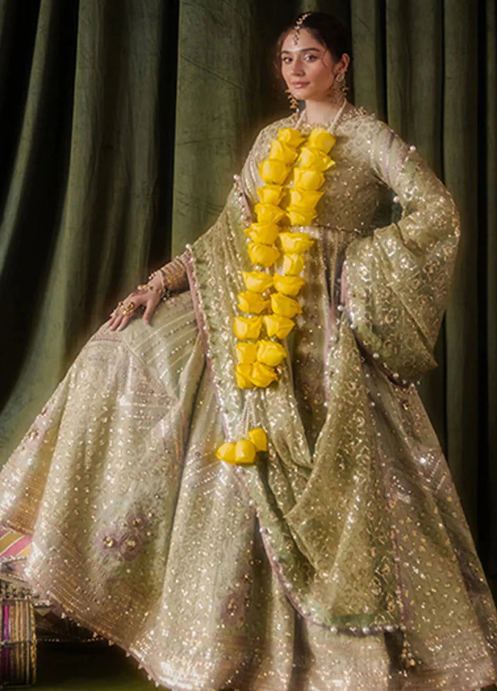 Mohsin Naveed Ranjha Embroidered Raw Silk Suit Unstitched 3 Piece MNR24ZD Mastani - Luxury Collection