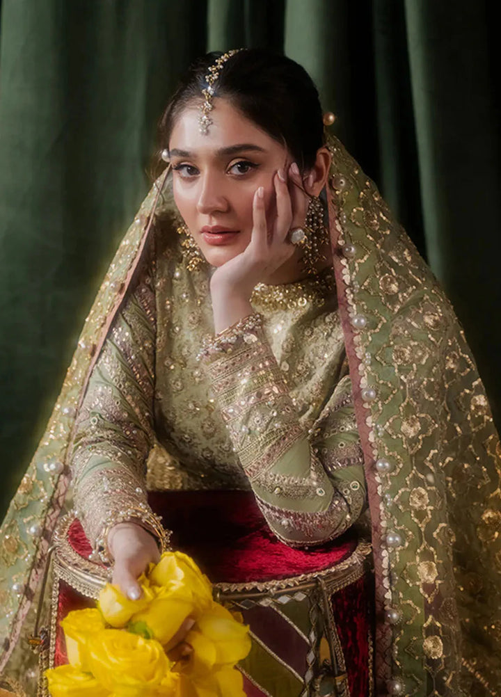 Mohsin Naveed Ranjha Embroidered Raw Silk Suit Unstitched 3 Piece MNR24ZD Mastani - Luxury Collection