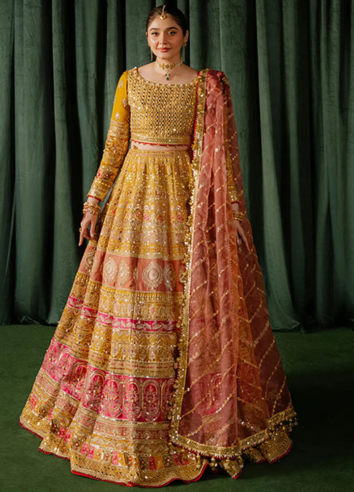 Mohsin Naveed Ranjha Embroidered Raw Silk Suit Unstitched 3 Piece MNR24ZD Meher - Luxury Collection