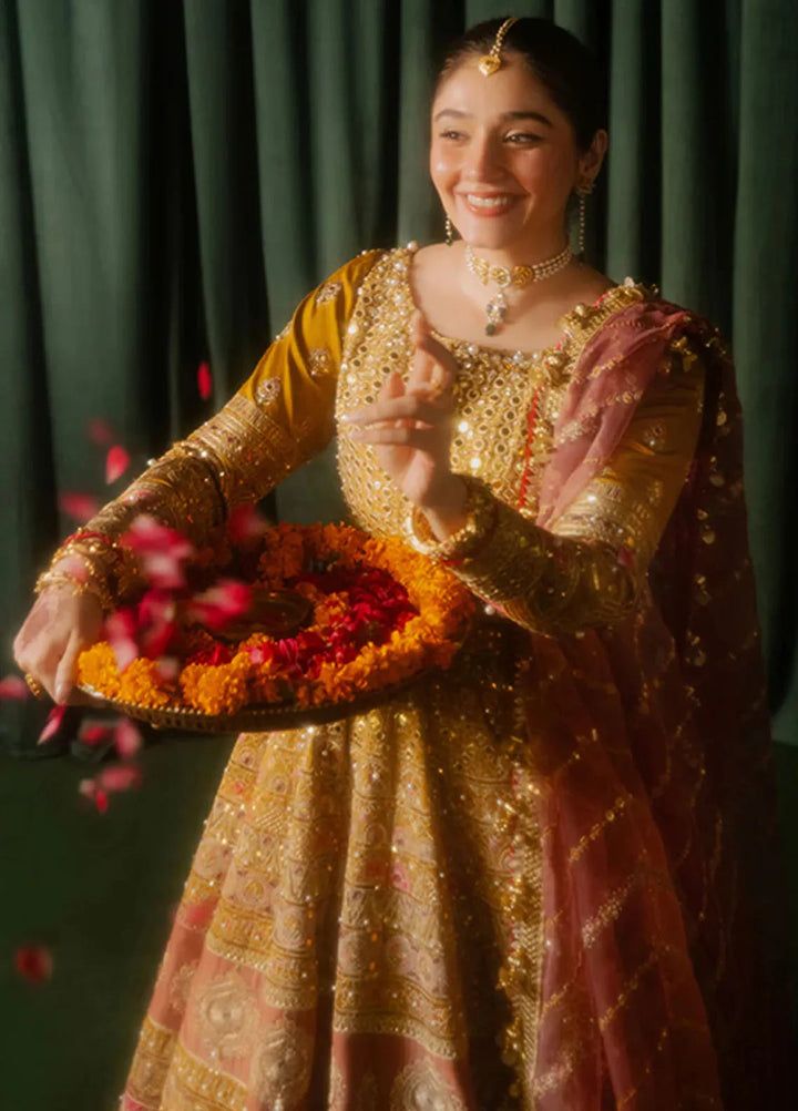 Mohsin Naveed Ranjha Embroidered Raw Silk Suit Unstitched 3 Piece MNR24ZD Meher - Luxury Collection