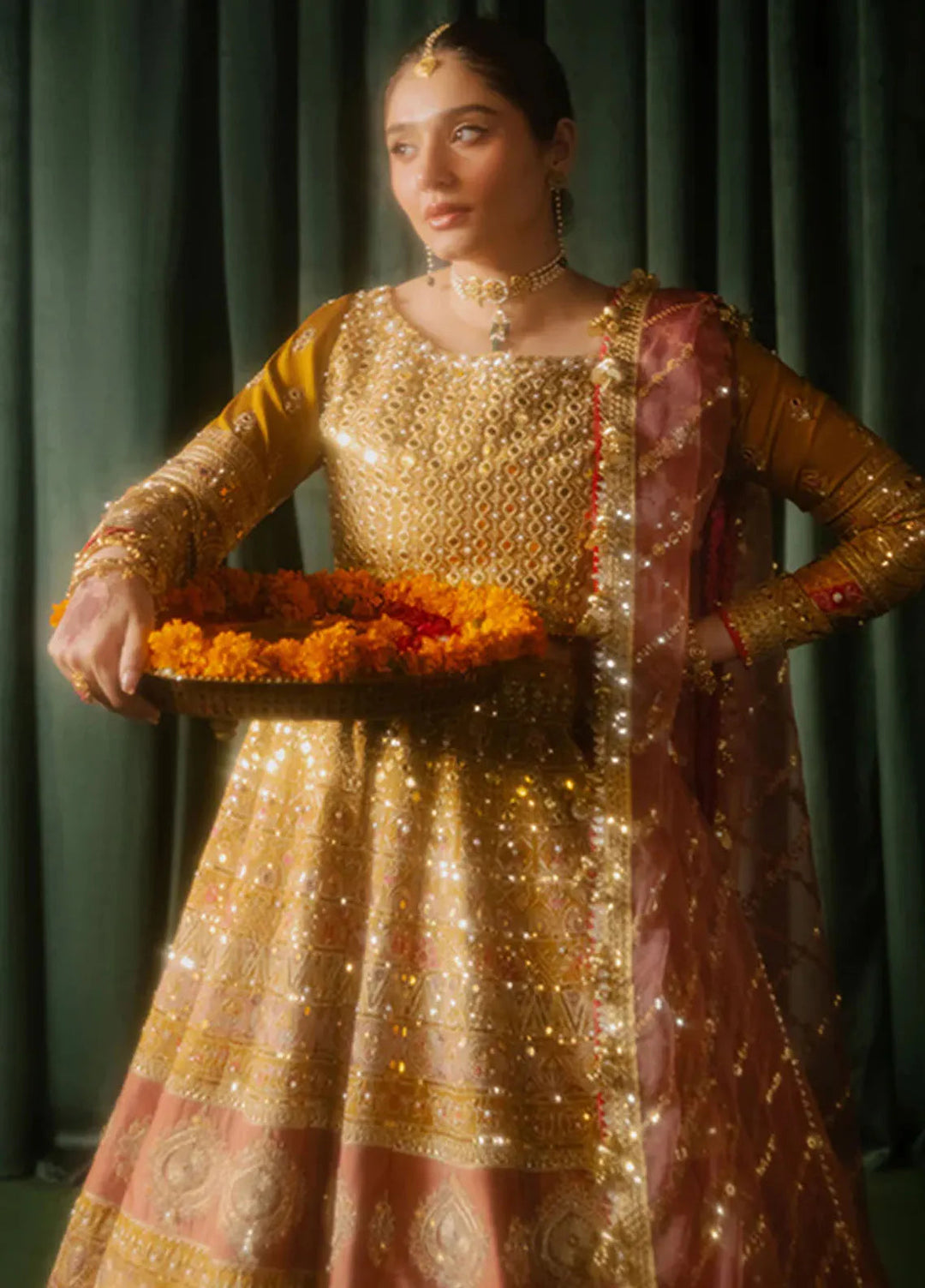 Mohsin Naveed Ranjha Embroidered Raw Silk Suit Unstitched 3 Piece MNR24ZD Meher - Luxury Collection