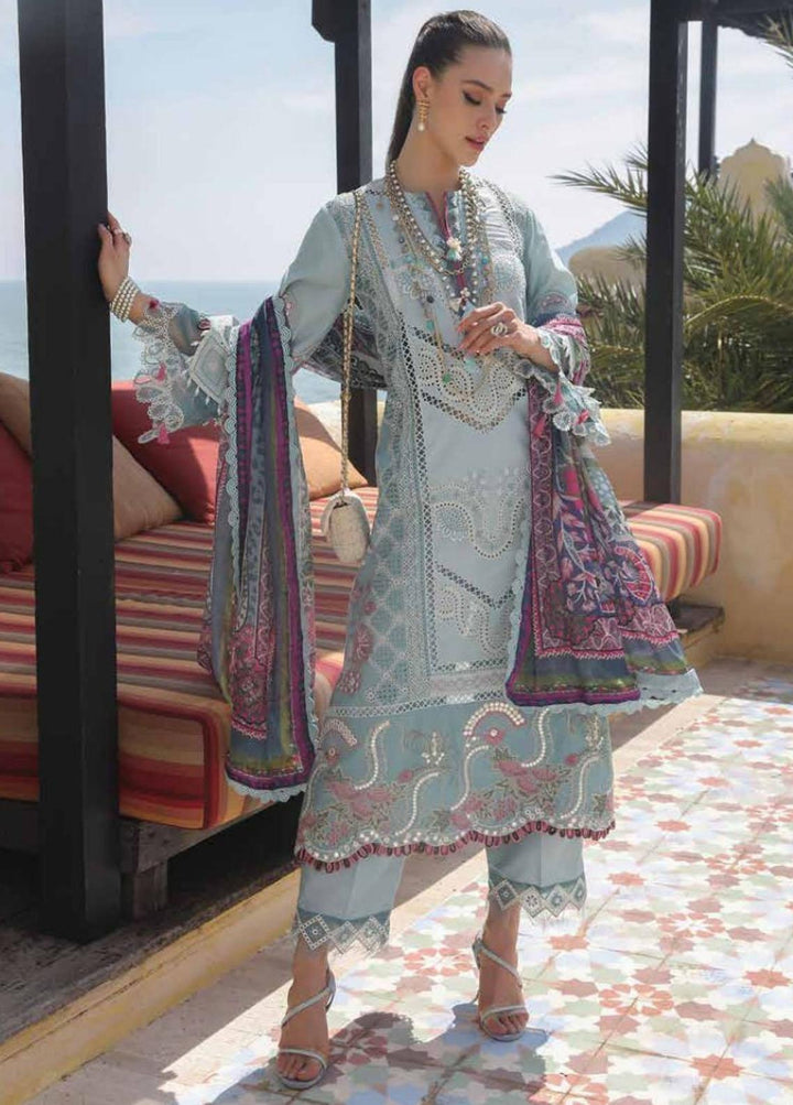 Moksha by AJR Embroidered Lawn Suits Unstitched 3 Piece AJR23M D-04 Najat - Luxury Collection