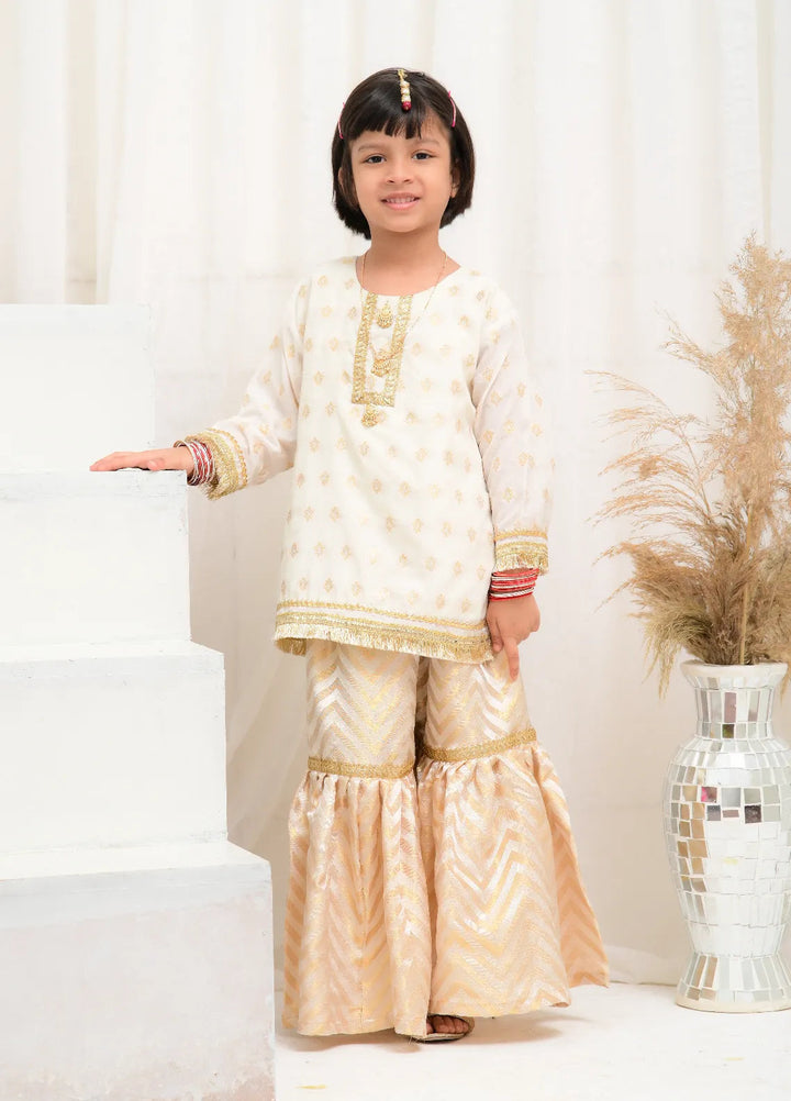Mom4Little Pret Cotton Banarsi Gharara Set
