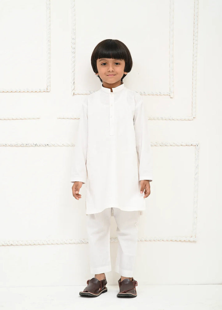 Mom4Little Pret Cotton White Kurta Pajama