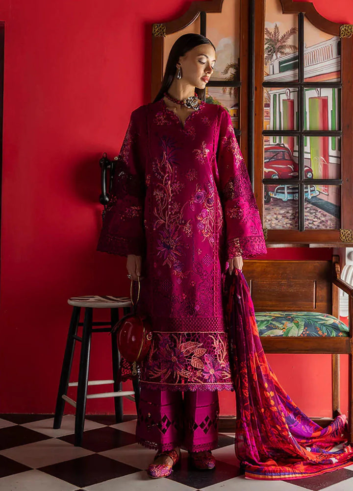 Mon Tresor by Esmel Embroidered Lawn Suits Unstitched 3 Piece EML25MT ESL-2506 Paix Amour Bonheur - Summer Collection