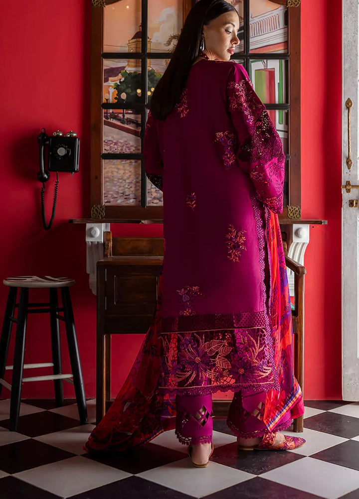 Mon Tresor by Esmel Embroidered Lawn Suits Unstitched 3 Piece EML25MT ESL-2506 Paix Amour Bonheur - Summer Collection
