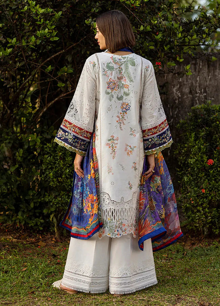 Minor Defect - Mon Tresor by Esmel Embroidered Lawn Suits Unstitched 3 Piece EML25MT ESL-2508 Clair De Lune - Summer Collection