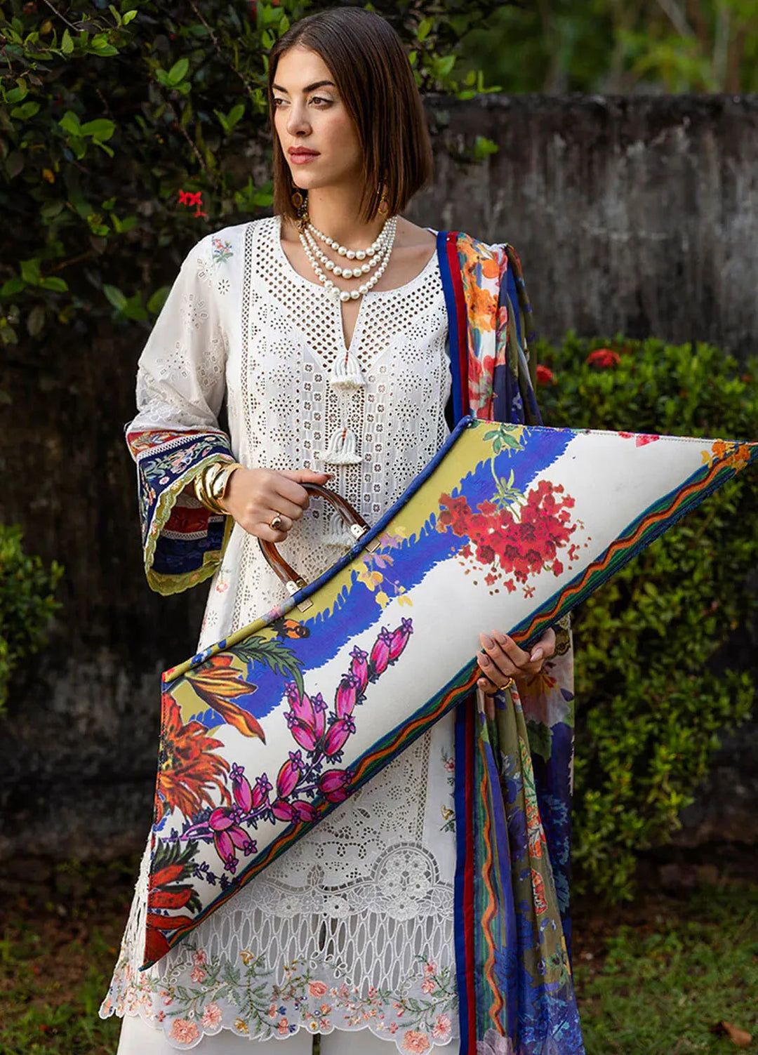 Mon Tresor by Esmel Embroidered Lawn Suits Unstitched 3 Piece EML25MT ESL-2508 Clair De Lune - Summer Collection