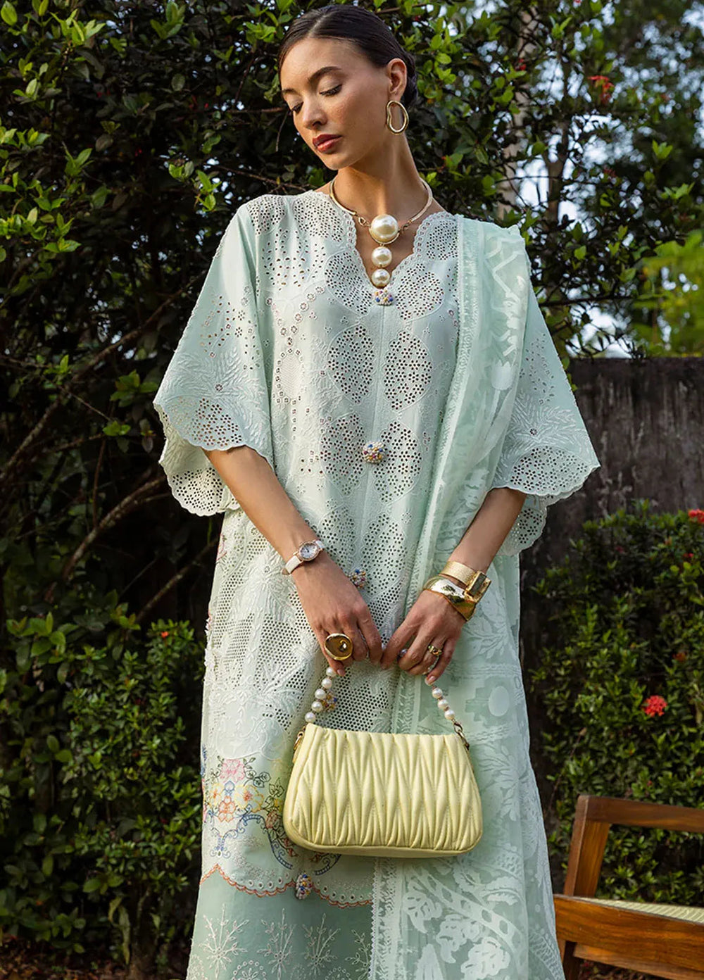 Mon Tresor by Esmel Embroidered Lawn Suits Unstitched 3 Piece EML25MT ESL-2510 Fait Avec Amour - Summer Collection