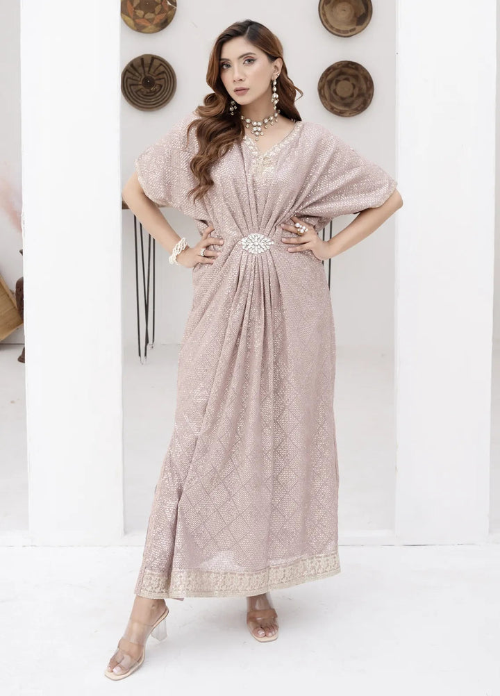 Mona Embroidery Pret Embroidered Chiffon 3 Piece Suit Celestial Charm-Lilac