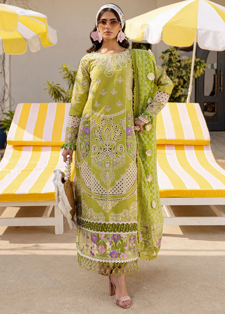 Monaco by Parishay Embroidered Lawn Suit Unstitched 3 Piece PR25ML MS-04 - Summer Collection