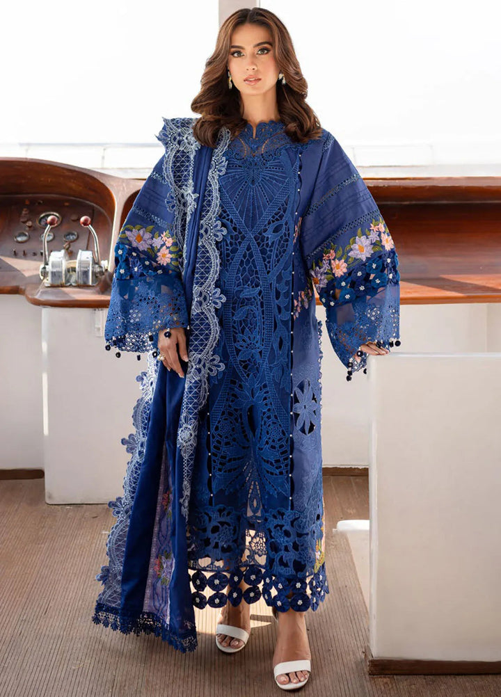 Monaco by Parishay Embroidered Lawn Suit Unstitched 3 Piece PR25ML MS-06 - Summer Collection