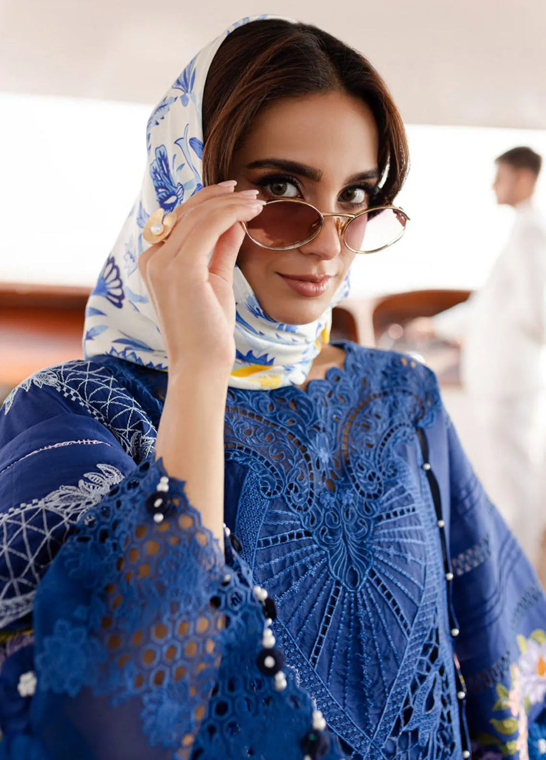 Monaco by Parishay Embroidered Lawn Suit Unstitched 3 Piece PR25ML MS-06 - Summer Collection