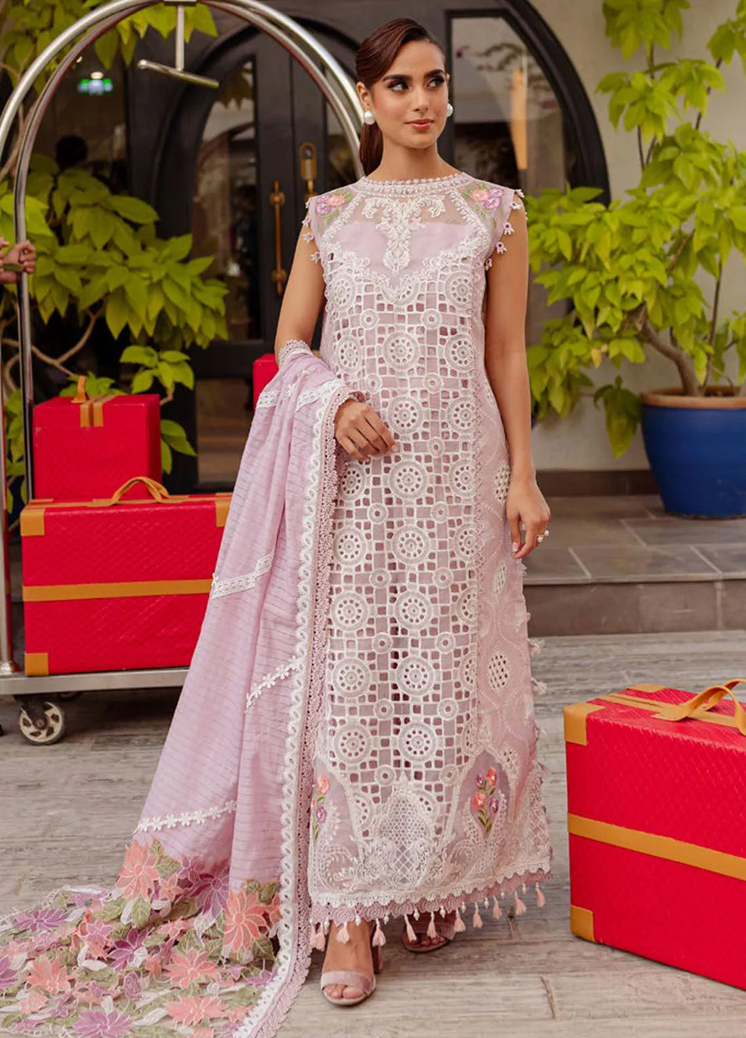 Monaco by Parishay Embroidered Lawn Suit Unstitched 3 Piece PR25ML MS-07 - Summer Collection