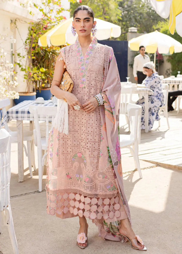 Monaco by Parishay Embroidered Lawn Suit Unstitched 3 Piece PR25ML MS-08 - Summer Collection