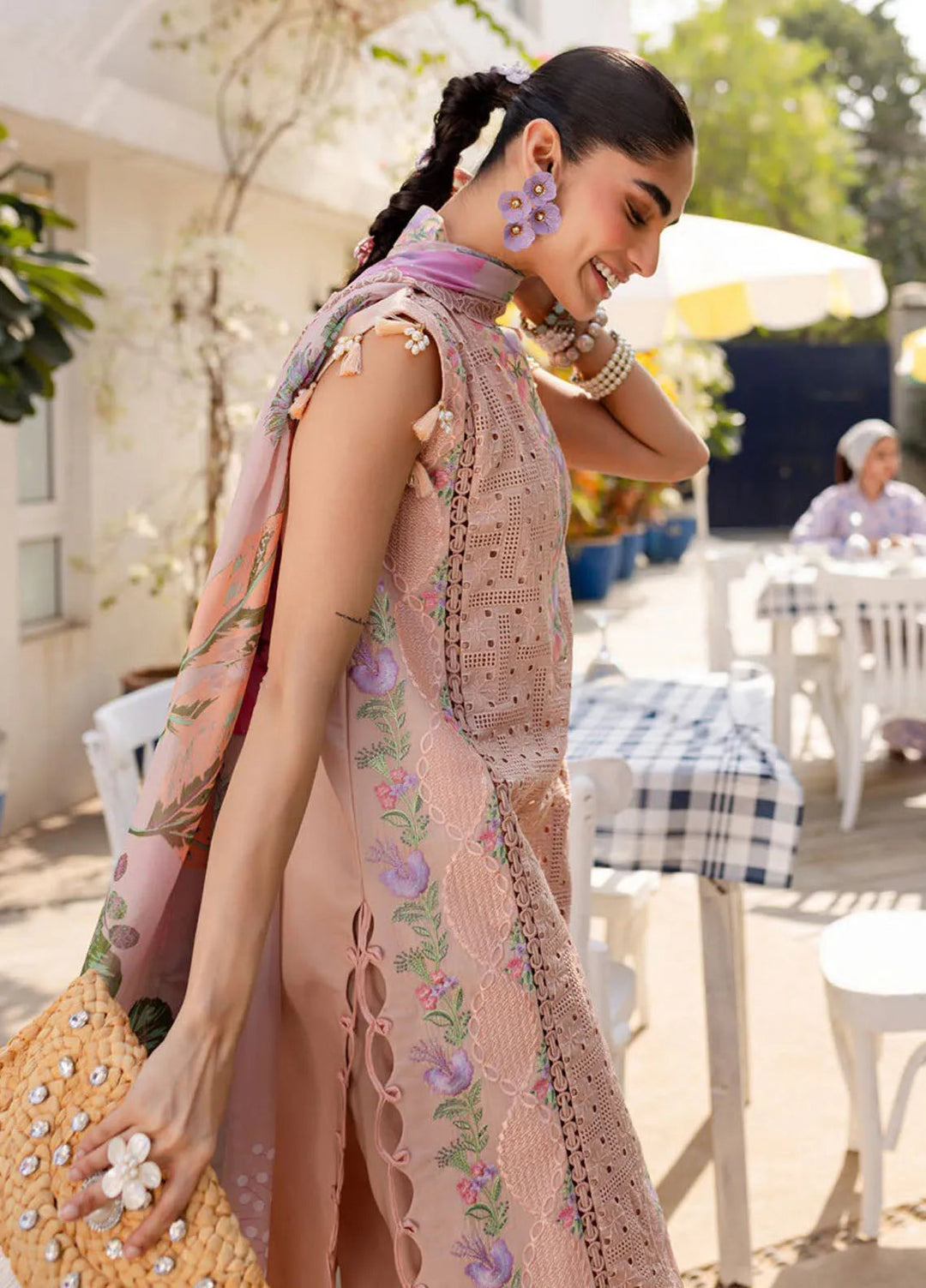 Monaco by Parishay Embroidered Lawn Suit Unstitched 3 Piece PR25ML MS-08 - Summer Collection