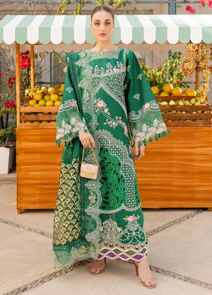 Monaco by Parishay Embroidered Lawn Suit Unstitched 3 Piece PR25ML MS-09 - Summer Collection