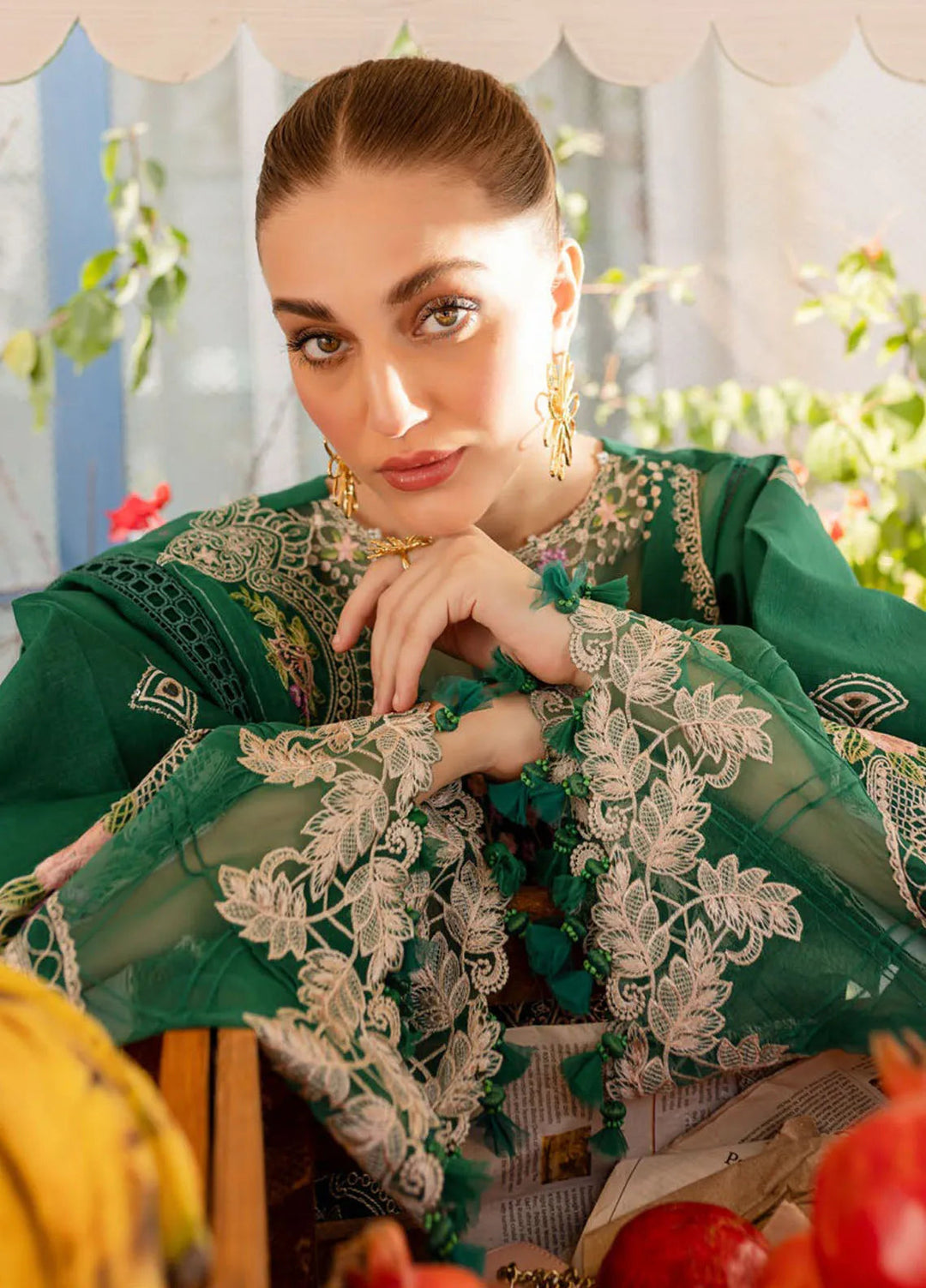 Monaco by Parishay Embroidered Lawn Suit Unstitched 3 Piece PR25ML MS-09 - Summer Collection