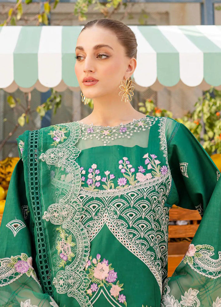 Monaco by Parishay Embroidered Lawn Suit Unstitched 3 Piece PR25ML MS-09 - Summer Collection