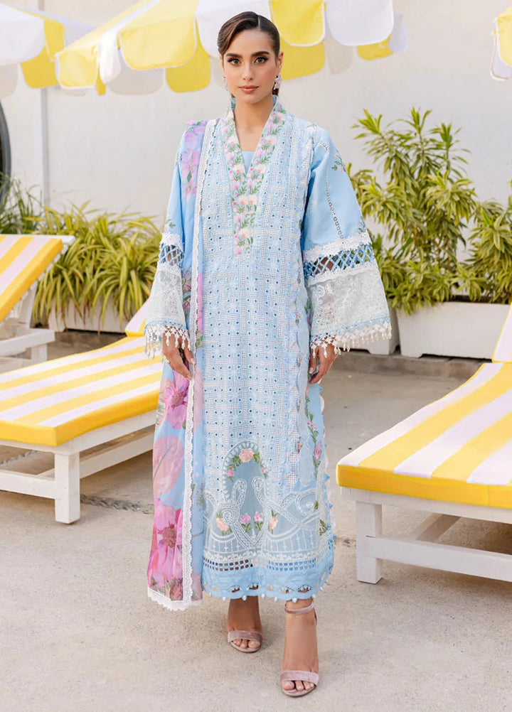 Monaco by Parishay Embroidered Lawn Suit Unstitched 3 Piece PR25ML MS-10 - Summer Collection