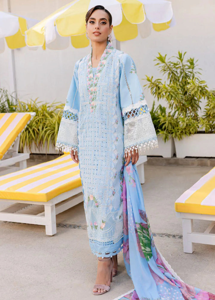 Monaco by Parishay Embroidered Lawn Suit Unstitched 3 Piece PR25ML MS-10 - Summer Collection