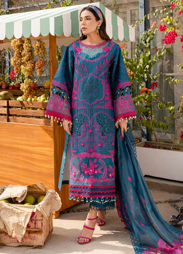 Monaco by Parishay Embroidered Lawn Suit Unstitched 3 Piece PR25ML MS-11 - Summer Collection