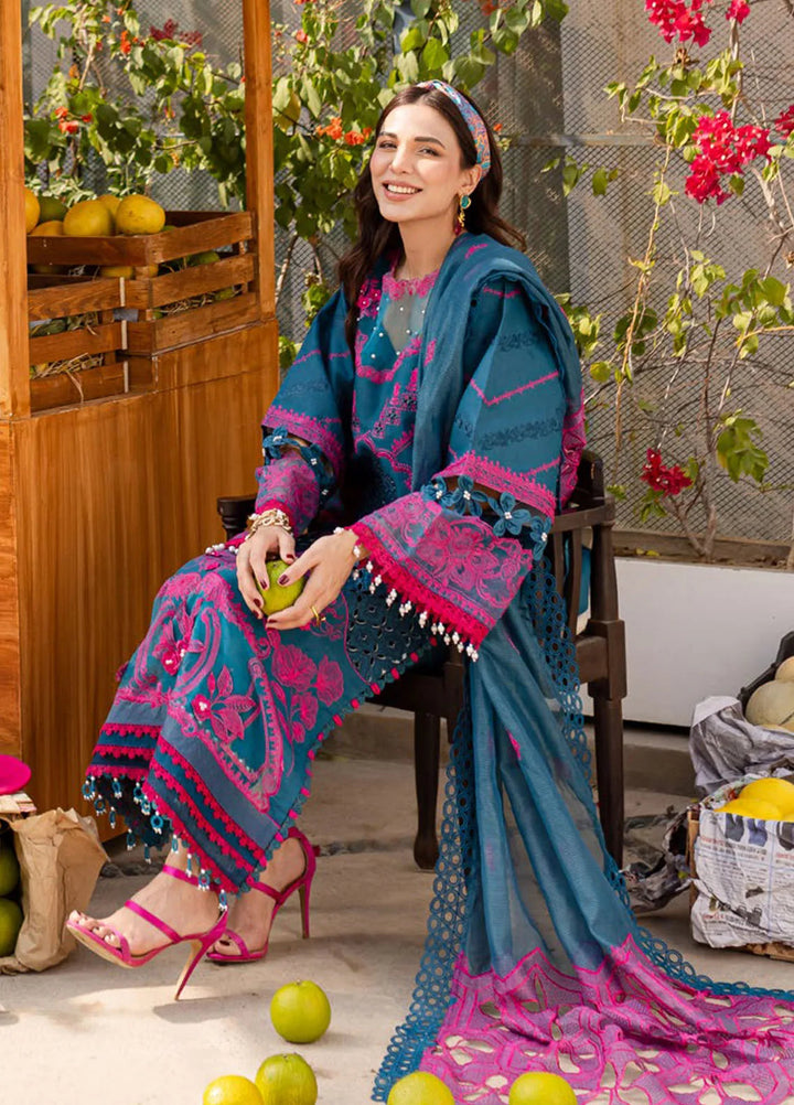 Monaco by Parishay Embroidered Lawn Suit Unstitched 3 Piece PR25ML MS-11 - Summer Collection