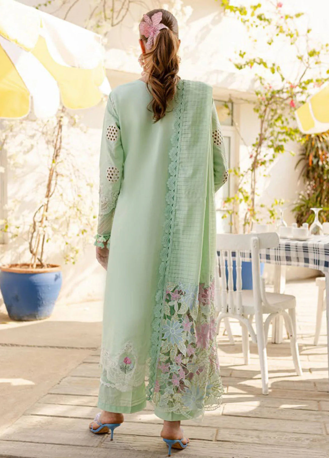Monaco by Parishay Embroidered Lawn Suit Unstitched 3 Piece PR25ML MS-12 - Summer Collection