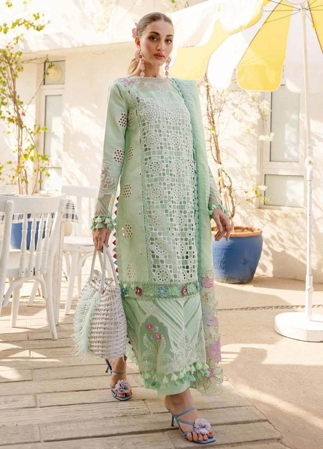 Monaco by Parishay Embroidered Lawn Suit Unstitched 3 Piece PR25ML MS-12 - Summer Collection