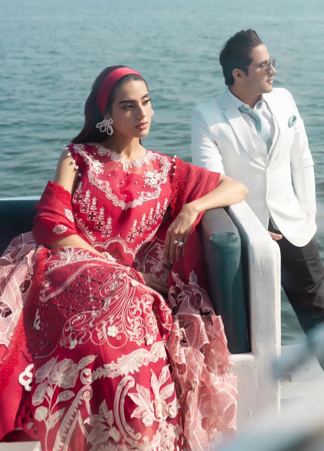 Monaco by Parishay Embroidered Lawn Suit Unstitched 3 Piece PR25ML MS-14 - Summer Collection