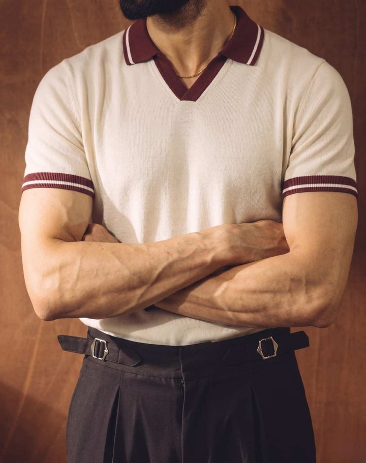 Zenetti Mens RTW Solids Cotton Polo Creme WZ-011 - Casual Collection