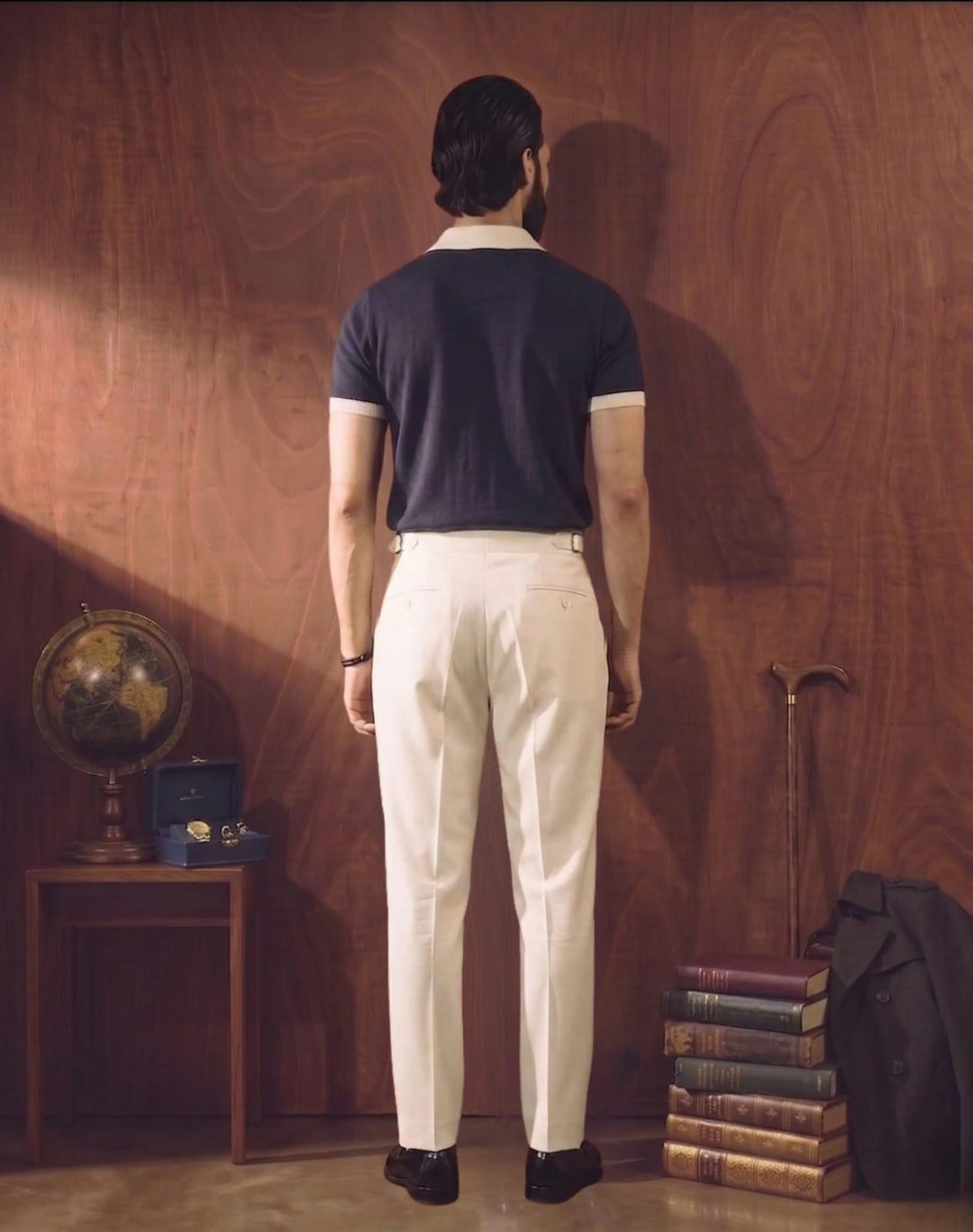 Zenetti Mens RTW Solids Cotton Polo Suit Navy WZ-009 - Casual Collection