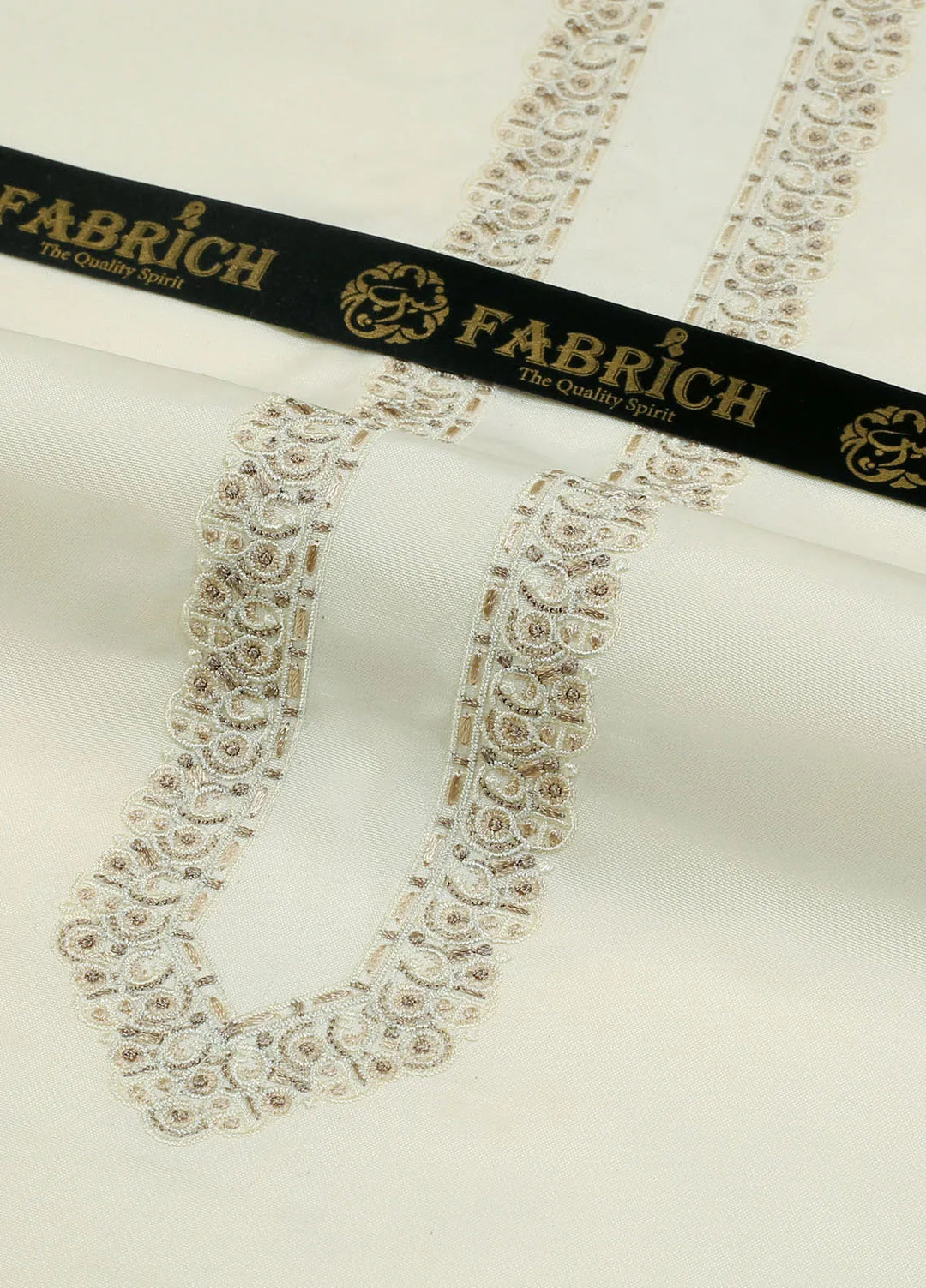 Monochrome by Fabrich Embroidered Wash N Wear Suit Unstitched 2 Piece GTS-BG-005 - Festive Collection