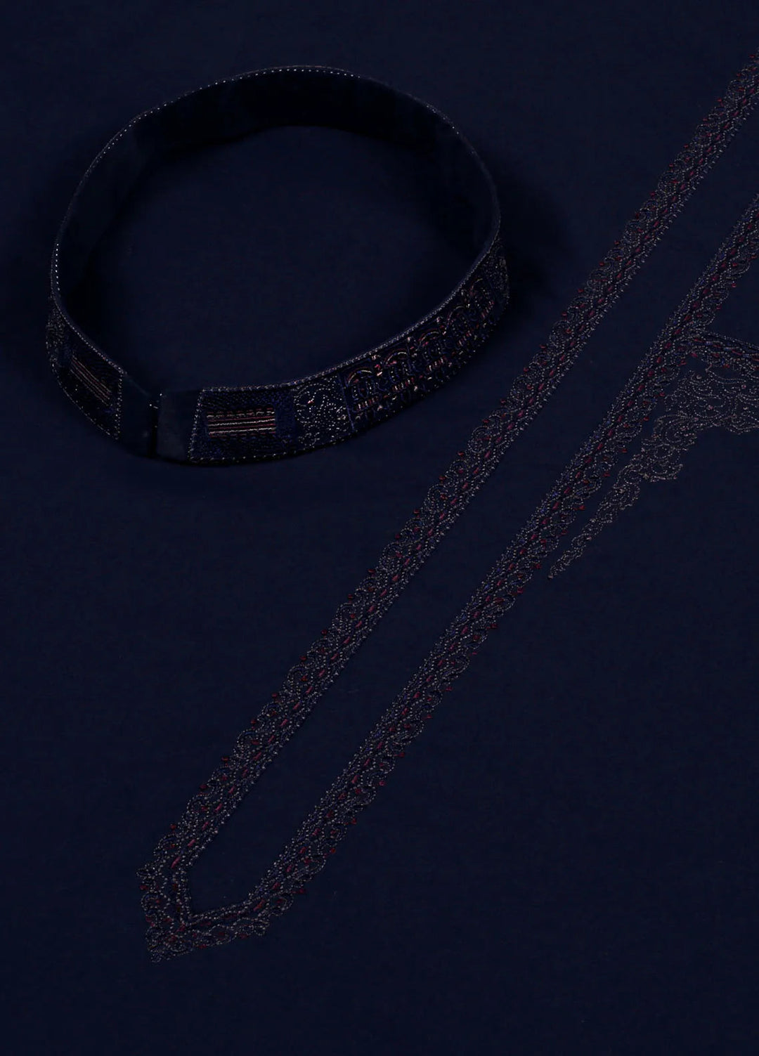 Monochrome by Fabrich Embroidered Wash N Wear Suit Unstitched 2 Piece GTS-CE-005 - Festive Collection