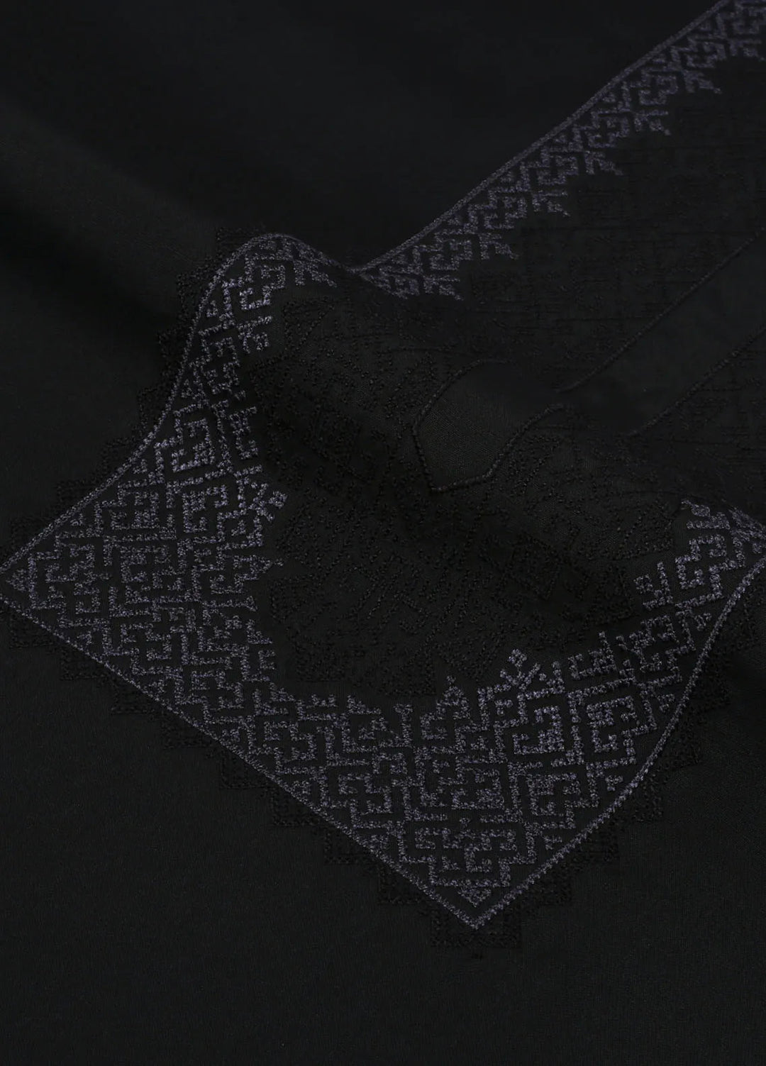 Monochrome by Fabrich Embroidered Wash N Wear Suit Unstitched 2 Piece GTS-MB-005 - Festive Collection