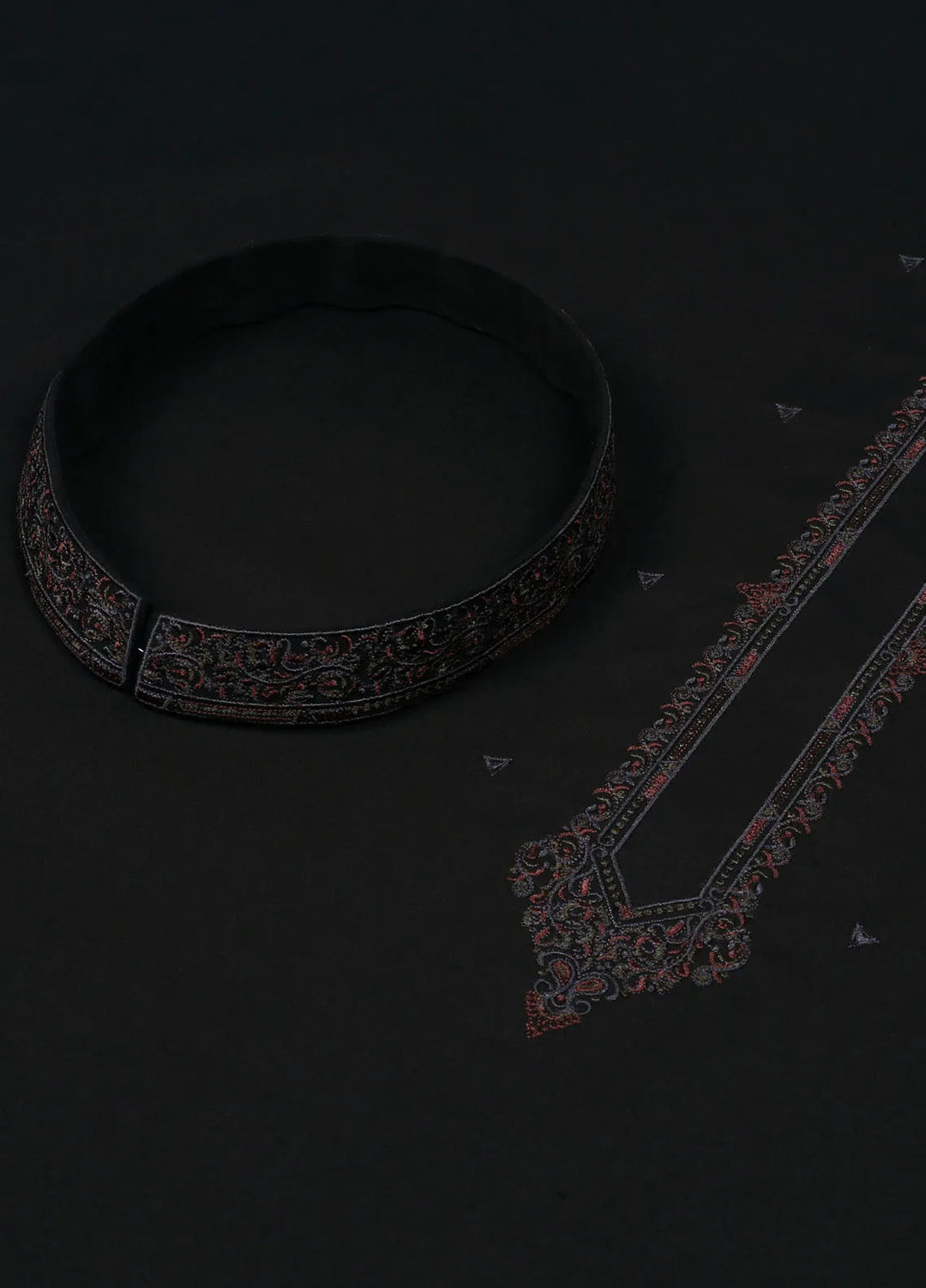 Monochrome by Fabrich Embroidered Wash N Wear Suit Unstitched 2 Piece GTS-MGB-003 - Festive Collection