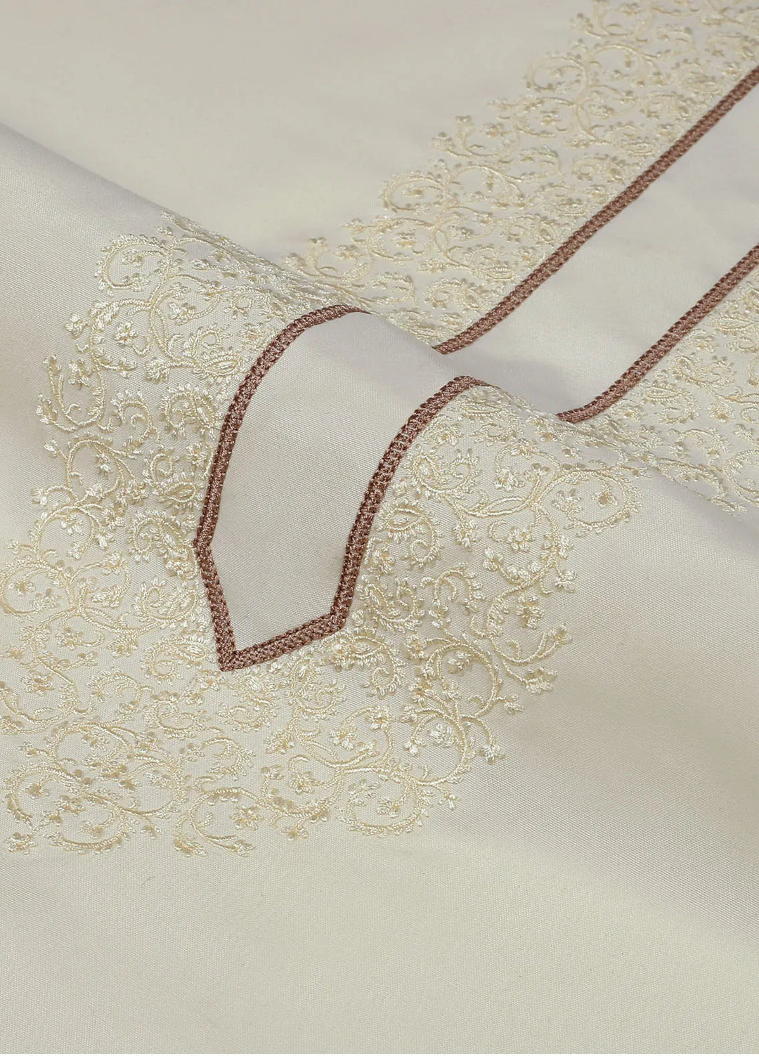 Monochrome by Fabrich Embroidered Wash N Wear Suit Unstitched 2 Piece GTS-WK-003 - Festive Collection