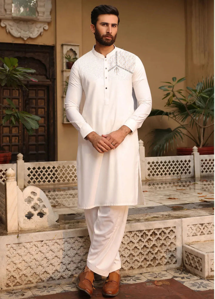 Monochrome by Fabrich Wash N Wear Embroidered Mens Shalwar Kameez - GTS-MCE-006