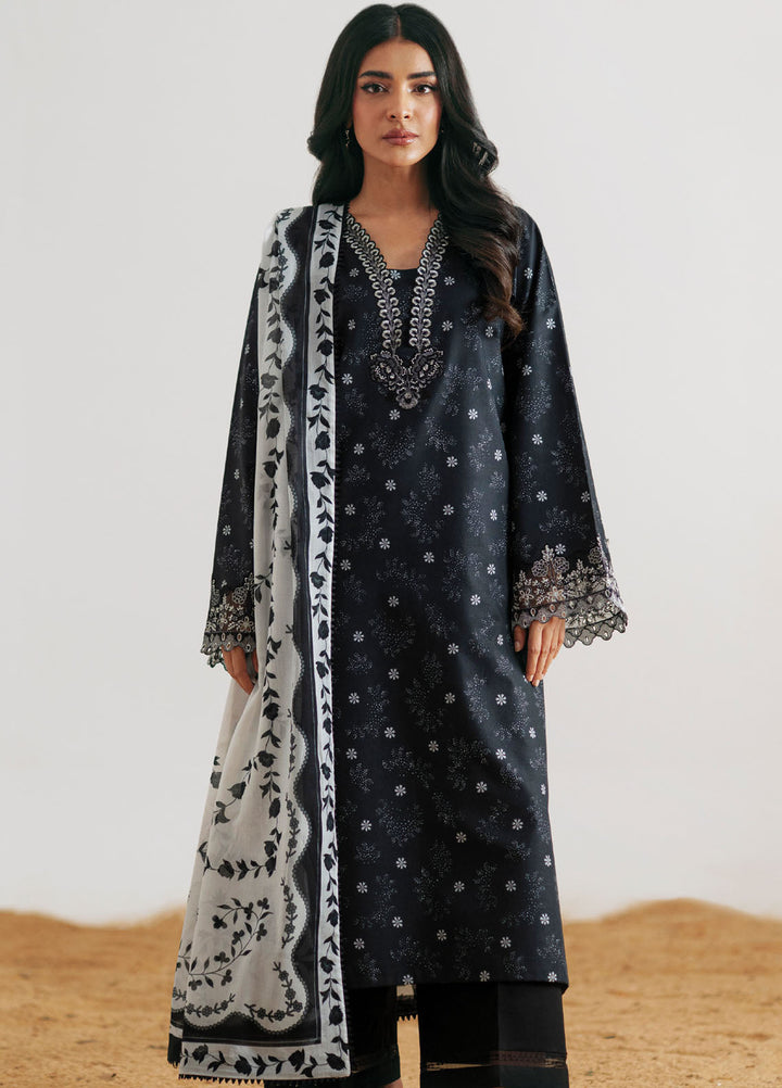 Monochrome by Seran Embroidered Lawn Suits Unstitched 3 Piece SN25MC D-08 Zyre - Summer Collection
