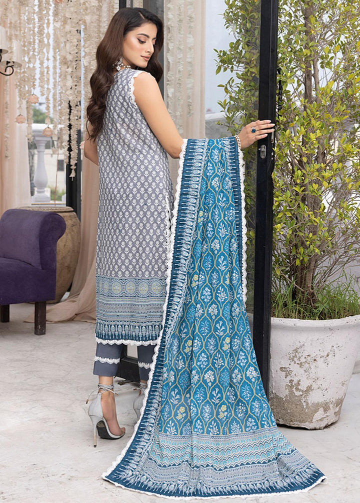 Monsoon By Al Zohaib Printed Lawn Suits Unstitched 3 Piece AZ23ML 01 - Summer Collection