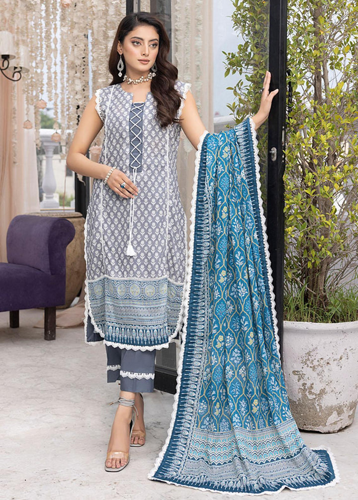 Monsoon By Al Zohaib Printed Lawn Suits Unstitched 3 Piece AZ23ML 01 - Summer Collection