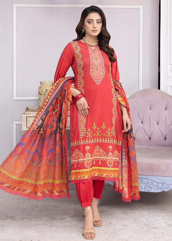 Monsoon By Al Zohaib Printed Lawn Suits Unstitched 3 Piece AZ23ML 12 - Summer Collection