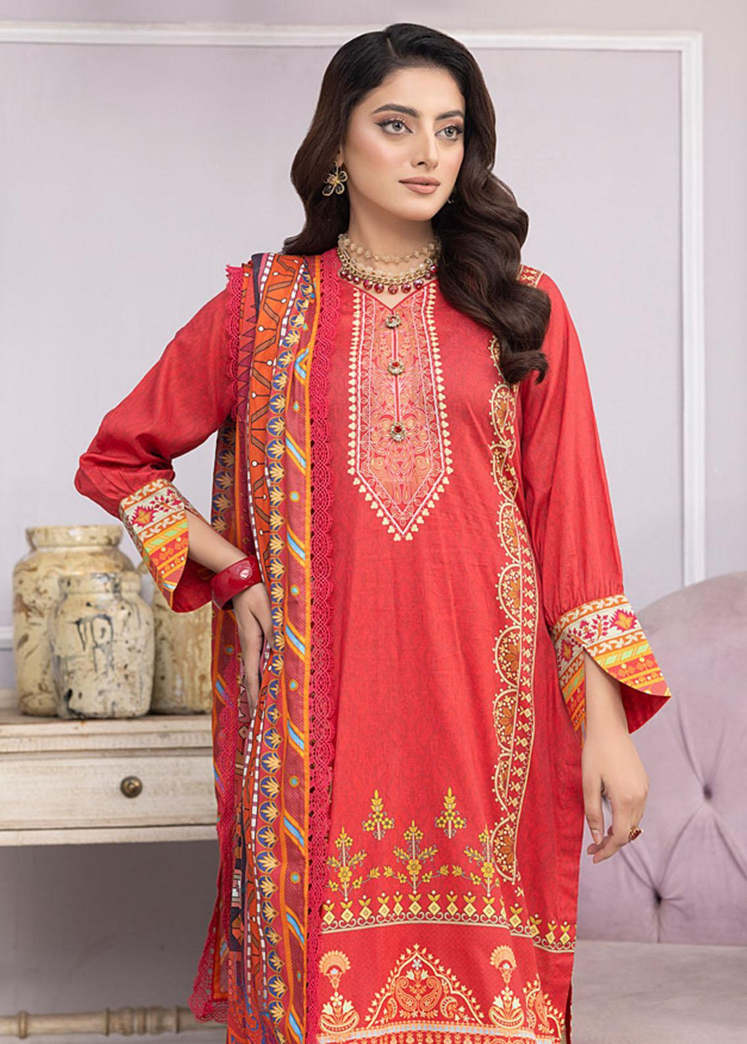 Monsoon By Al Zohaib Printed Lawn Suits Unstitched 3 Piece AZ23ML 12 - Summer Collection