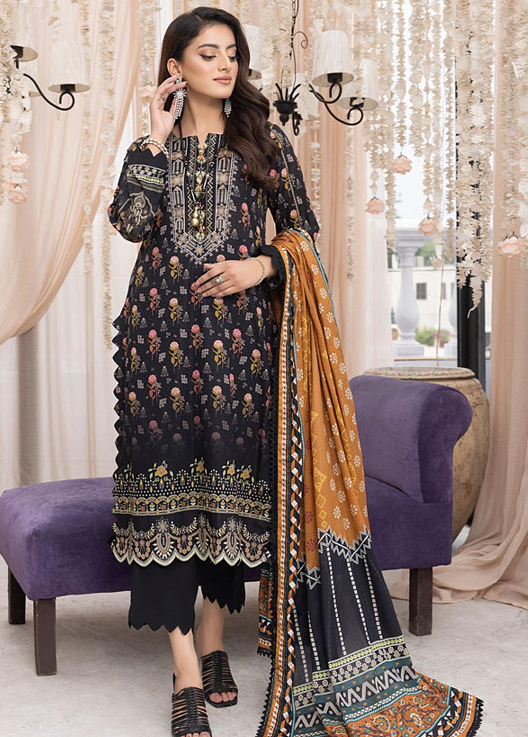 Monsoon By Al Zohaib Printed Lawn Suits Unstitched 3 Piece AZ23ML 02 - Summer Collection