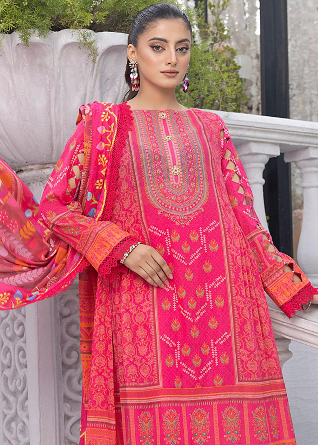 Monsoon By Al Zohaib Printed Lawn Suits Unstitched 3 Piece AZ23ML 03 - Summer Collection