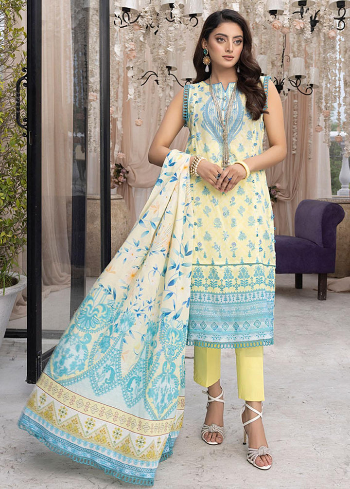 Monsoon By Al Zohaib Printed Lawn Suits Unstitched 3 Piece AZ23ML 04 - Summer Collection