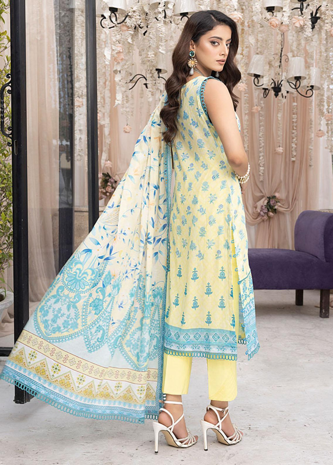 Monsoon By Al Zohaib Printed Lawn Suits Unstitched 3 Piece AZ23ML 04 - Summer Collection
