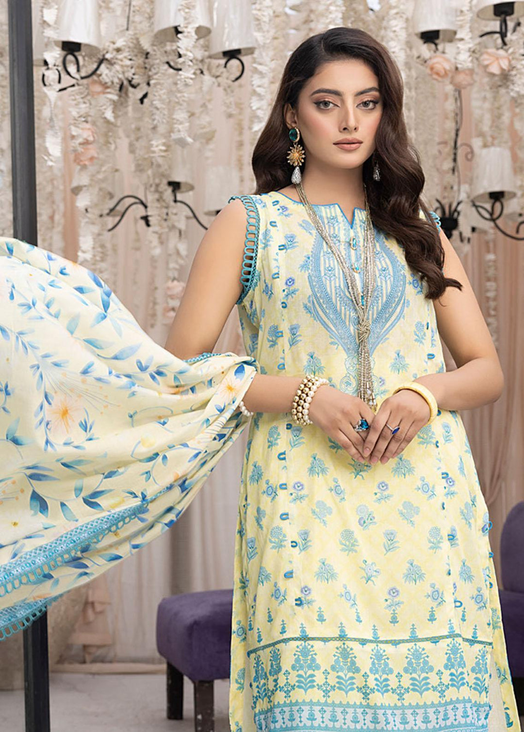 Monsoon By Al Zohaib Printed Lawn Suits Unstitched 3 Piece AZ23ML 04 - Summer Collection